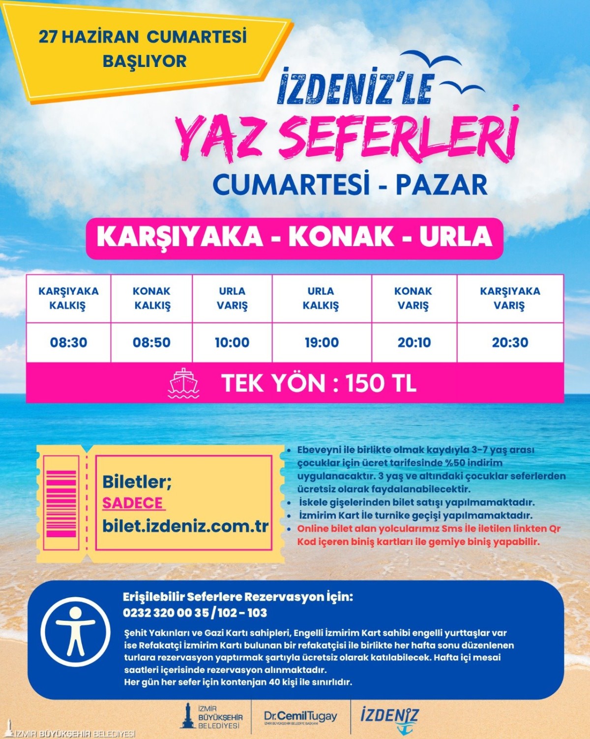 İZDENİZ’in yaz seferleri 27 Haziran’da başlıyor