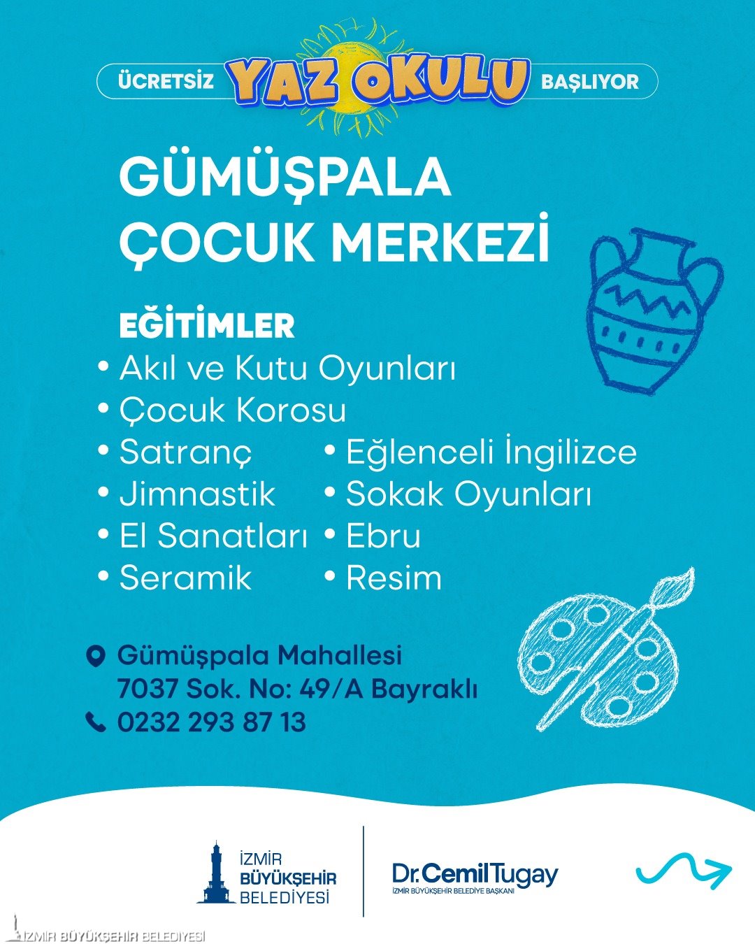 İzmirli çocuklar için renkli yaz tatili
