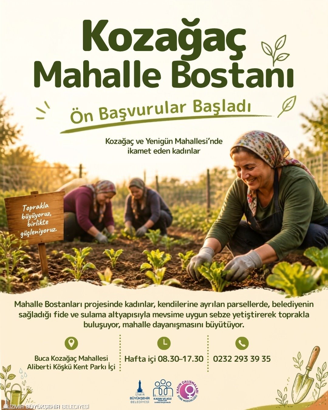 Kozağaç Mahalle Bostanı için kayıt zamanı