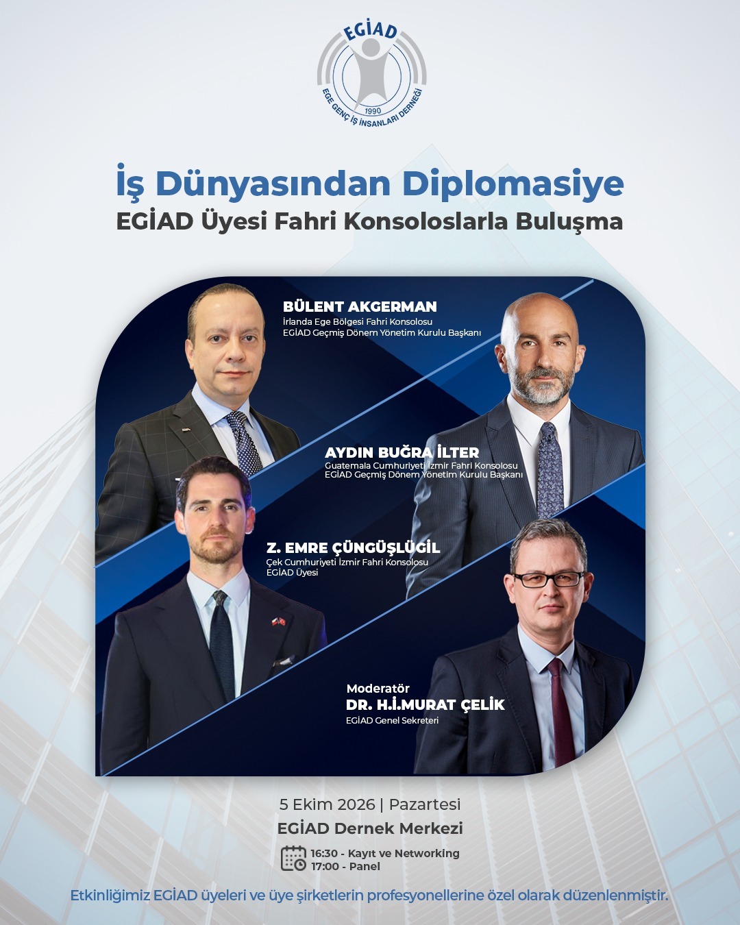 İş Dünyasından Diplomasiye: EGİAD Üyesi Fahri Konsoloslarla Buluşma
